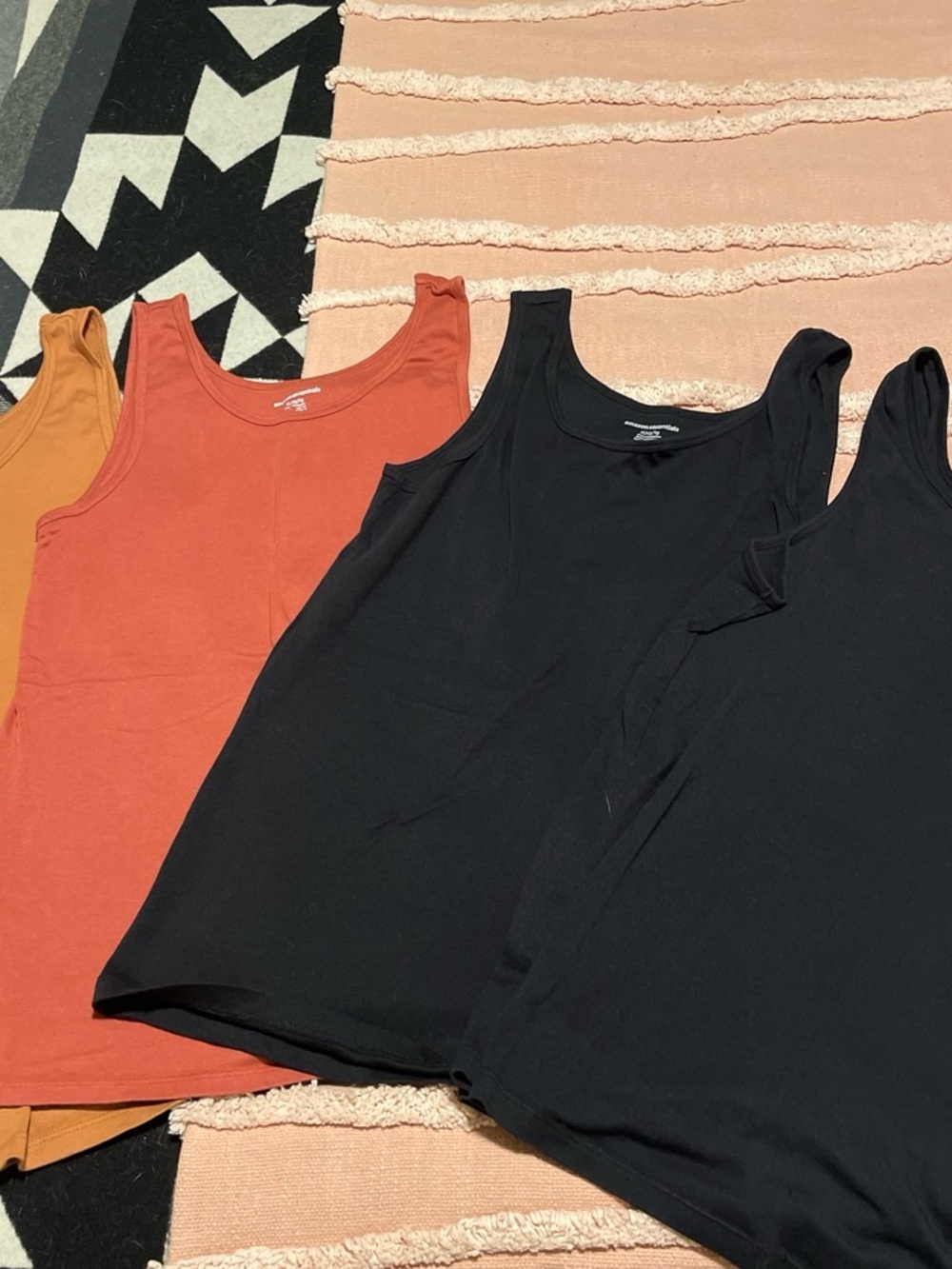 Amazon Essentials Women's Tank Top - Black, Rust, Mustard